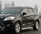 Ford Kuga 2008–2013 Premium side steps (2 st., RVS) 60 mm foto 1