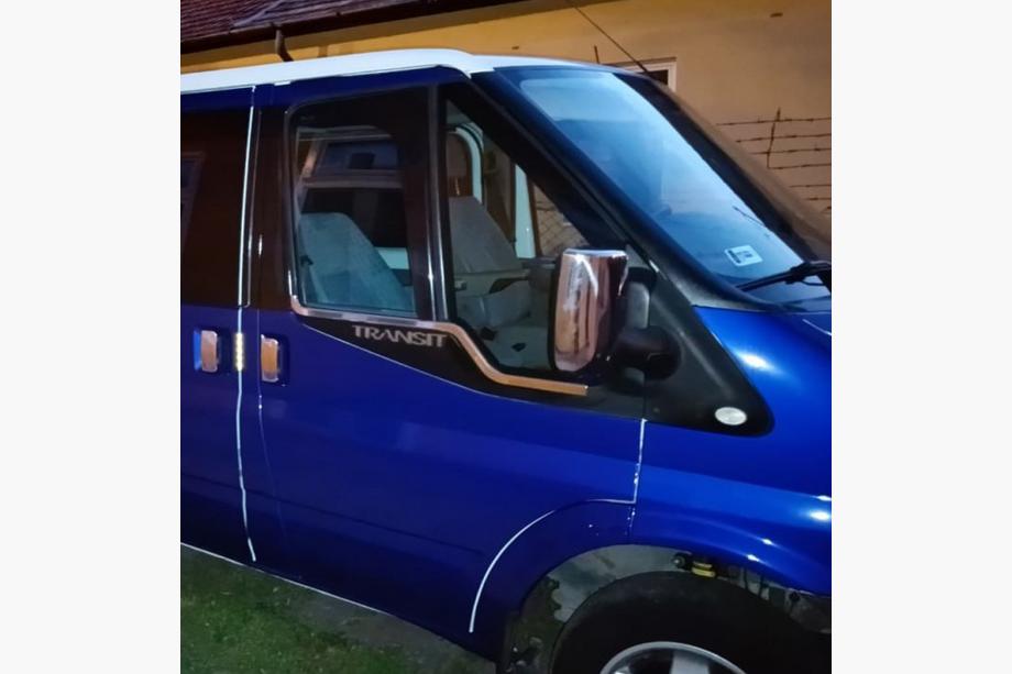 Ford Transit 2000–2014 RVS deurgreepkappen 3-deurs, OmsaLine - Italiaans roestvrij staal Foto 4