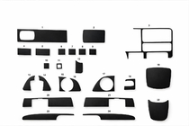 Chevrolet Tahoe 1995–1999 Dashboardpanelen (1995-1999) Aluminium foto 1
