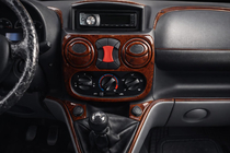 Fiat Doblo I 2005–2010 Dashboard sierlijsten Houtlook foto 1
