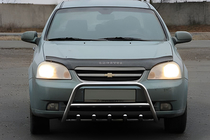 Chevrolet Lacetti 2003–2024 Voorste bullbar WT003 (60 mm, RVS) foto 2