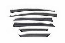 Ford Focus III 2011–2017 Raamwindschermen met chroom (6 stuks, Sunflex) Hatchback foto 3