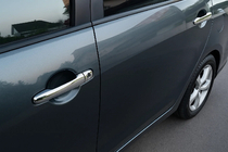 Mitsubishi Lancer 9 2004–2008 Chroom deurgreep covers (set van 4) Carmos - Turks staal foto 1