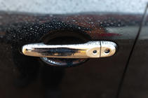 Nissan Juke 2010–2019 Chroom deurgreep covers (set van 4) Met uitsparing voor chip, OmsaLine - Italiaans roestvrij staal foto 6