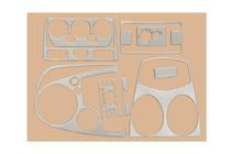 Ford Fiesta 2002–2008 Interieur sierlijsten (2005-2008) Aluminium foto 2