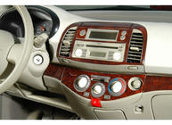 Nissan Micra K12 2003–2010 Dashboard sierlijsten Houtlook foto 2