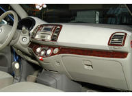 Nissan Micra K12 2003–2010 Dashboard sierlijsten Houtlook foto 3