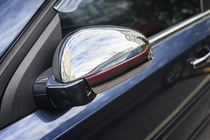 Opel Vectra C 2002–2008 RVS spiegelkappen (set van 2) Carmos - Turks staal foto 1