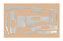 Nissan Navara 2006–2015 Interieur tuning (12-delige set) Carbonlook foto 3