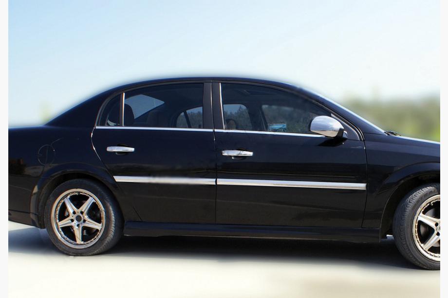 Opel Vectra C 2002–2008 Buiten raamomlijsting set (4-delig, RVS) Carmos - Turks staal Foto 3