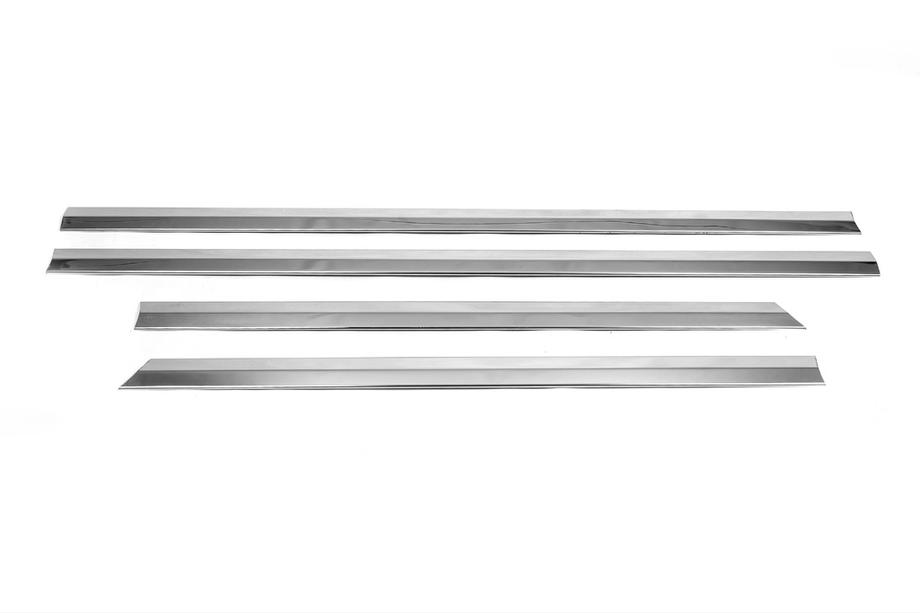 Opel Vectra C 2002–2008 RVS afdekkappen voor deurlijsten (set 4 stuks) OmsaLine - Italiaans roestvrij staal Foto 2