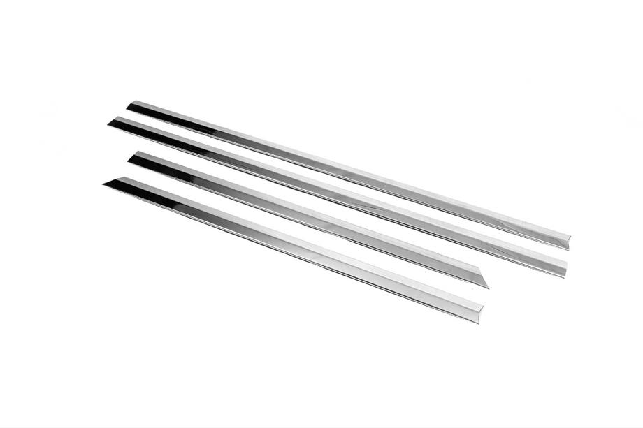 Opel Vectra C 2002–2008 RVS afdekkappen voor deurlijsten (set 4 stuks) OmsaLine - Italiaans roestvrij staal Foto 3