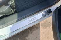Peugeot 207 2006–2014 Carmos instaplijsten RVS (4 stuks) foto 1
