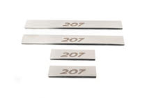 Peugeot 207 2006–2014 Carmos instaplijsten RVS (4 stuks) foto 3