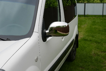 Renault Kangoo 1998–2008 Chromen spiegelkappen (2004-2008, 2 stuks) foto 3