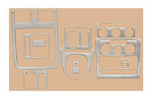 Volkswagen Touran 2003–2010 Dashboard sierlijsten Aluminium foto 4