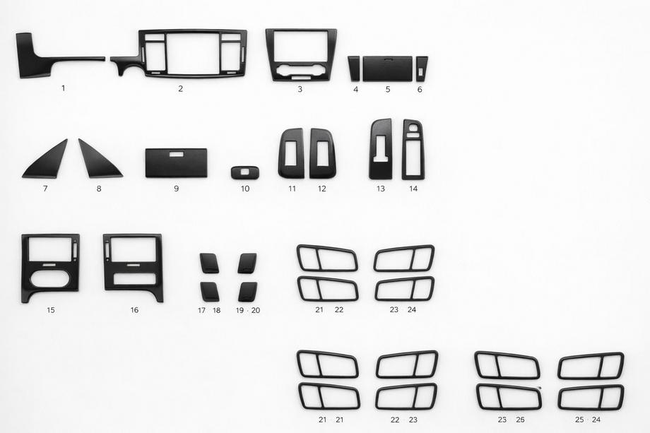 Chevrolet Epica 2006–2014 Interieur sierlijsten set (kit-1) Aluminium Image