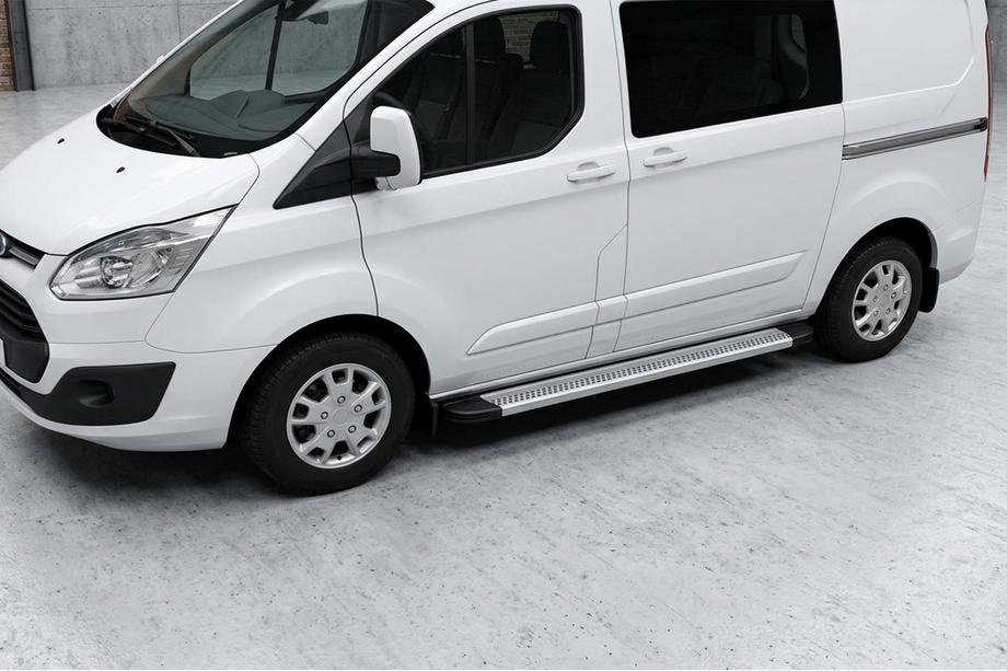 Ford Custom 2013–2022 Zijtreden Maya V2 (set van 2, aluminium) Image