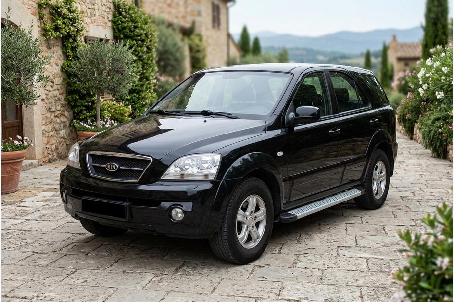 Kia Sorento I BL 2002–2009 Zijtreden Maya V2 (set van 2, aluminium) Image