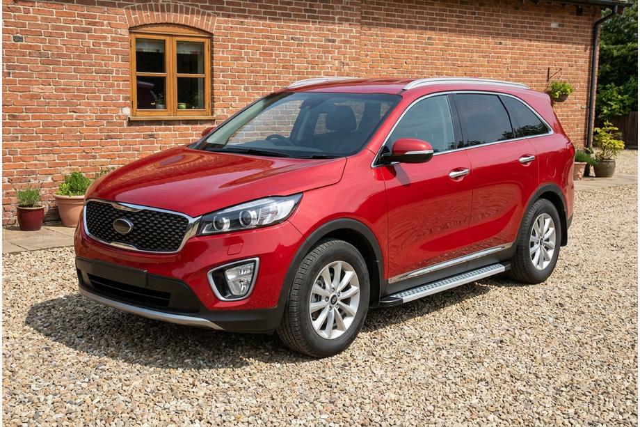Kia Sorento III UM 2014–2020 Zijtreden Maya V2 (set van 2, aluminium) Foto 1