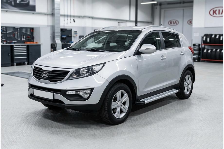 Kia Sportage 2010–2015 Zijtreden Maya V2 (set van 2, aluminium) Image