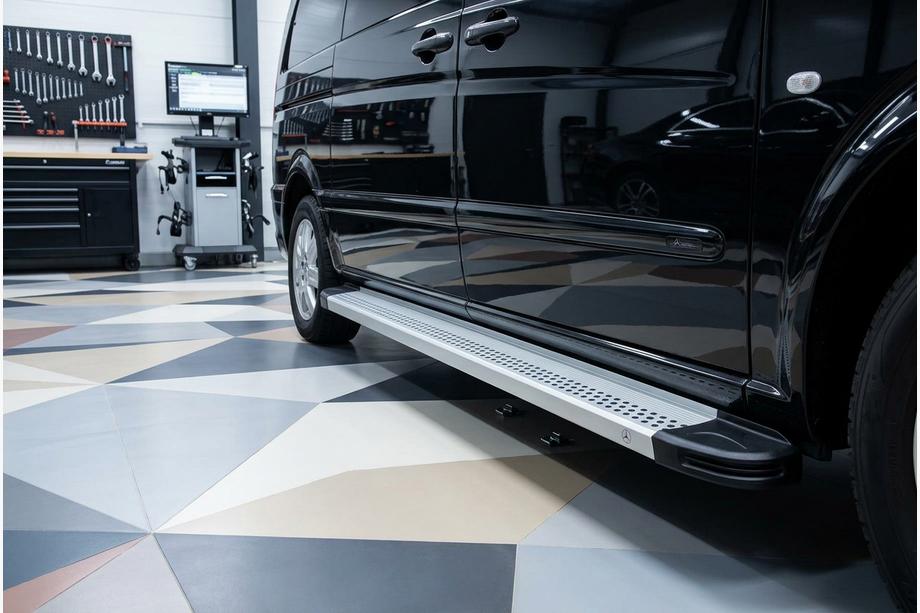 Mercedes Viano 2004–2014 Zijtreden Maya V2 (set van 2, aluminium) Extra lang (ExtraLong) Image