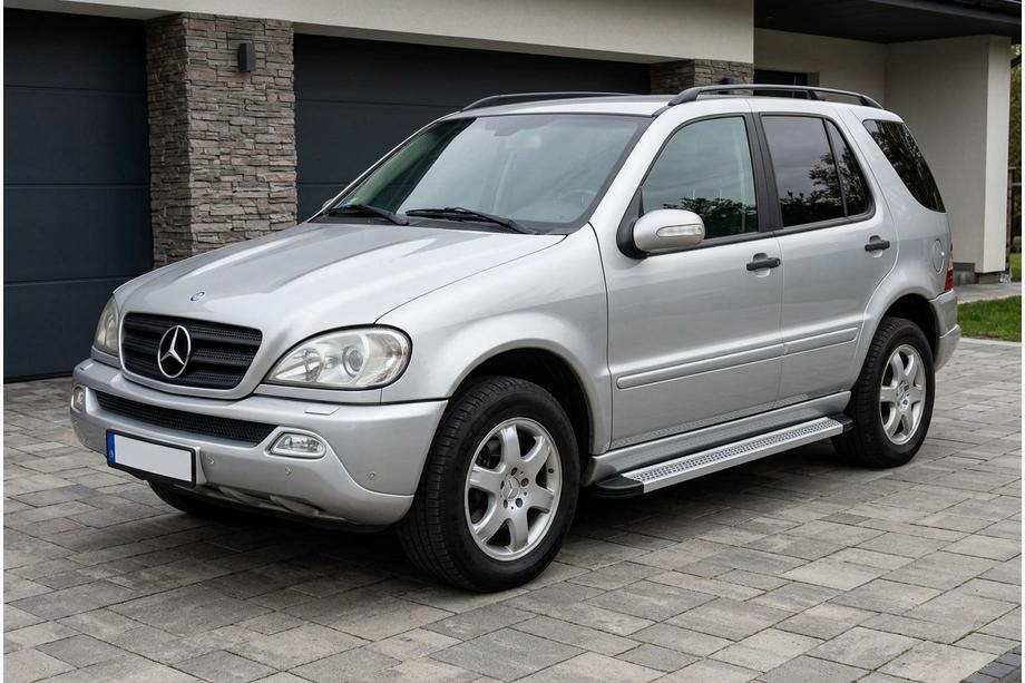 Mercedes ML W163 1997–2005 Zijtreden Maya V2 (set van 2, aluminium) Foto 1