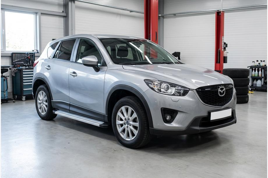 Mazda CX-5 2012–2017 Zijtreden Maya V2 (set van 2, aluminium) Image