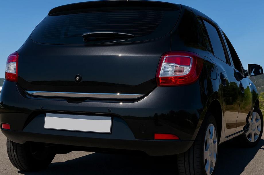 Renault Sandero 2013–2022 RVS kofferbakrandbeschermer OmsaLine - Italiaans roestvrij staal Image