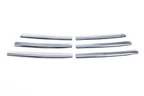 Renault Trafic 2001–2015 Radiateurgrille sierlijsten 2007-2015 (6-delig, RVS) Carmos - Turks staal foto 5