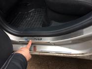 Skoda Octavia II A5 2010–2013 Nataniko instaplijsten (set van 8, RVS) Standaard - Lohmann-tape, 0,5 mm foto 5