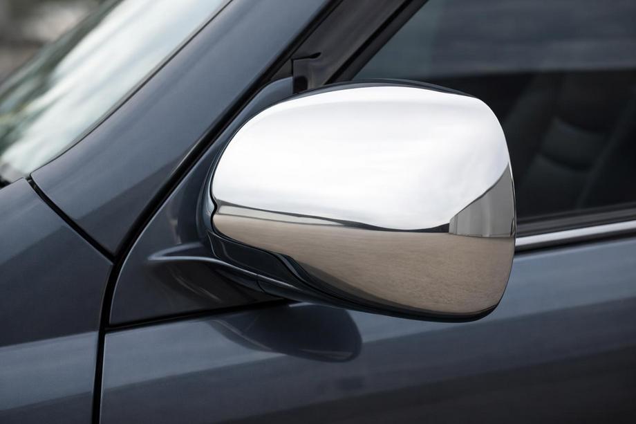 Toyota Land Cruiser Prado 120 2002–2009 RVS spiegelkappen (set van 2) Carmos - Turks staal Image