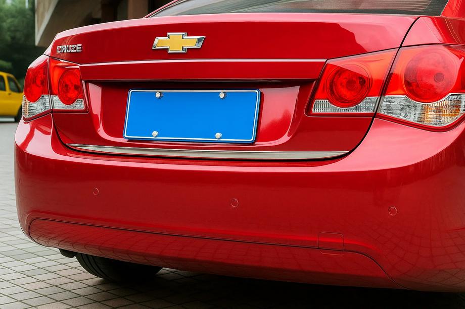 Chevrolet Cruze 2009–2015 RVS kofferbakrandbeschermer Sedan, Carmos - Turks staal Image