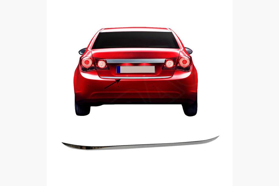 Chevrolet Cruze 2009–2015 RVS kofferbakrandbeschermer Sedan, OmsaLine - Italiaans roestvrij staal Foto 4