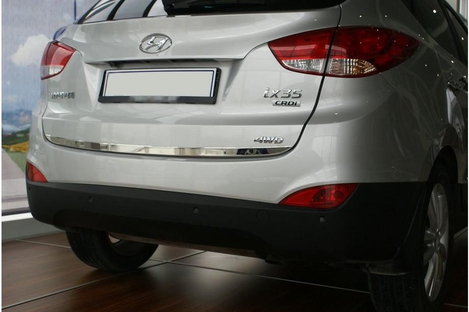 Hyundai IX-35 2010–2015 RVS kofferbakrand OmsaLine - Italiaans roestvrij staal Image