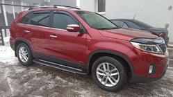 Kia Sorento II XM 2009–2014 RVS raamomlijsting set (6 stuks) foto 1