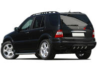 Mercedes ML W163 1997–2005 RVS sierstrip boven het kenteken Carmos - Turks staal foto 2