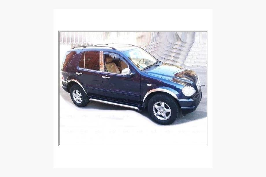 Mercedes ML W163 1997–2005 Buitenste raamomlijsting (6 stuks, RVS) OmsaLine - Italiaans roestvrij staal Foto 4
