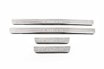 Mitsubishi Lancer 9 2004–2008 OmsaLine instaplijsten (set van 4, RVS) foto 4
