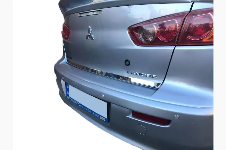 Mitsubishi Lancer X 2008– RVS kofferbakrandlijst Image