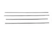 Mitsubishi Pajero Wagon IV 2006–2021 Raamomlijsting (4 stuks, RVS) foto 3