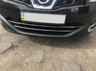 Nissan Qashqai 2010–2014 Sierstrips voor onderste grille (2 st., RVS) foto 4