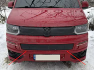 Volkswagen T5 2010–2015 Winterafdekking voor onderste grille foto 1