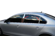 Volkswagen Jetta 2011–2018 Deurstijllijsten (RVS) foto 1