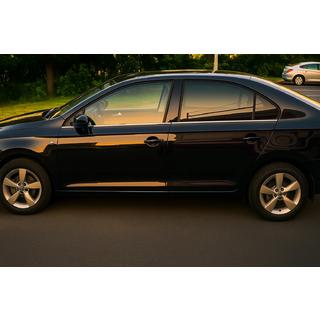 Raamomlijsting (4 stuks, RVS) Skoda Rapid 2012–2019 foto 1