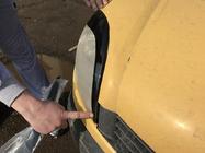 Renault Kangoo 1998–2008 Koplampwimpers (2 stuks, zwart ABS) (2003-2008) Mat zwart foto 3