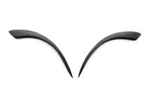 Renault Kangoo 1998–2008 Koplampwimpers (2 stuks, zwart ABS) (2003-2008) Mat zwart foto 7