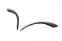 Renault Kangoo 1998–2008 Koplampwimpers (2 stuks, zwart ABS) (2003-2008) Mat zwart foto 8