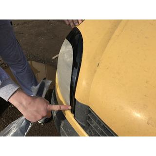 Koplampwimpers (2 stuks, zwart ABS) (2003-2008) Renault Kangoo 1998–2008 foto 3