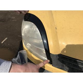 Koplampwimpers (2 stuks, zwart ABS) (2003-2008) Renault Kangoo 1998–2008 foto 4